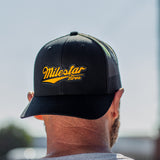 Hat - Milestar Lifestyle Logo Black Trucker