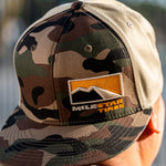 Hat - Milestar Flat Bill Snapback Logo (Tan/Camo)